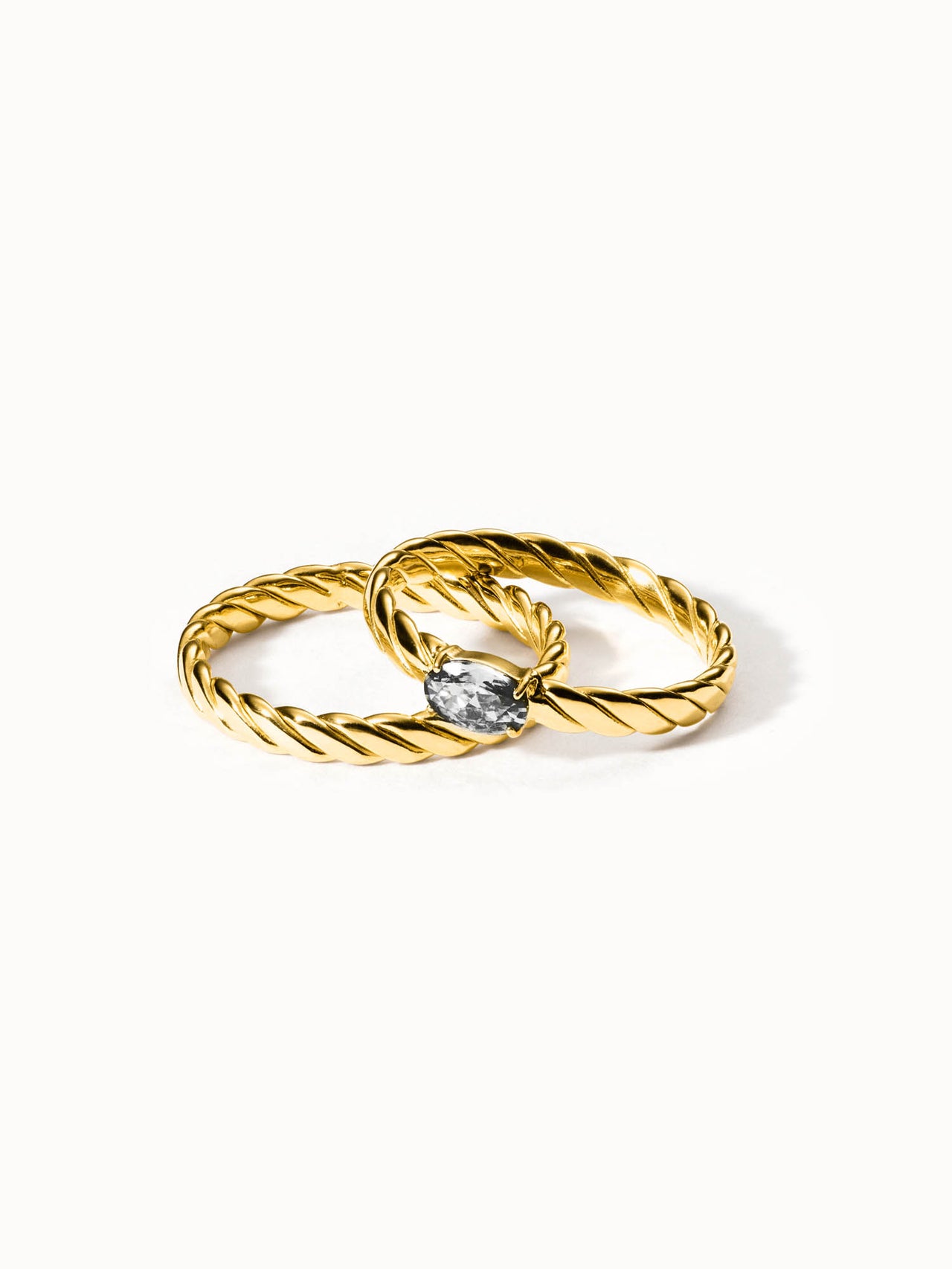 Volcano Ring Set Weiß