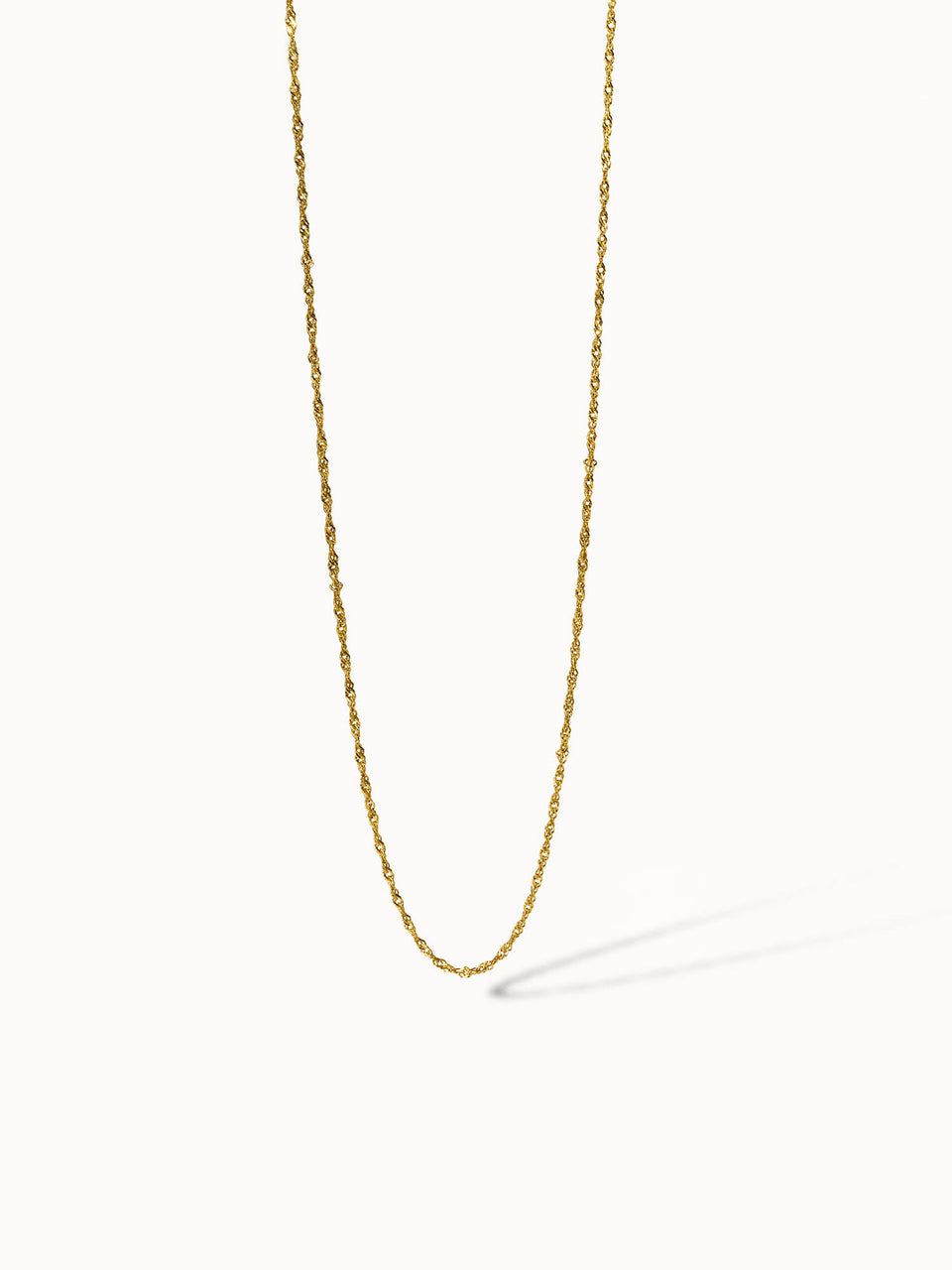 PURELEI Air Schmuckset 18K vergoldete Kette mit feiner Kettengliederstruktur, elegant und zeitlos.