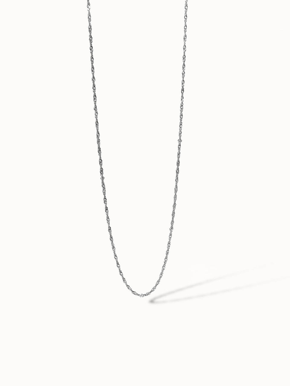 PURELEI Air Schmuckset silberne, nickelfreie Kette mit leichter Gliederstruktur, minimalistisch und elegant.