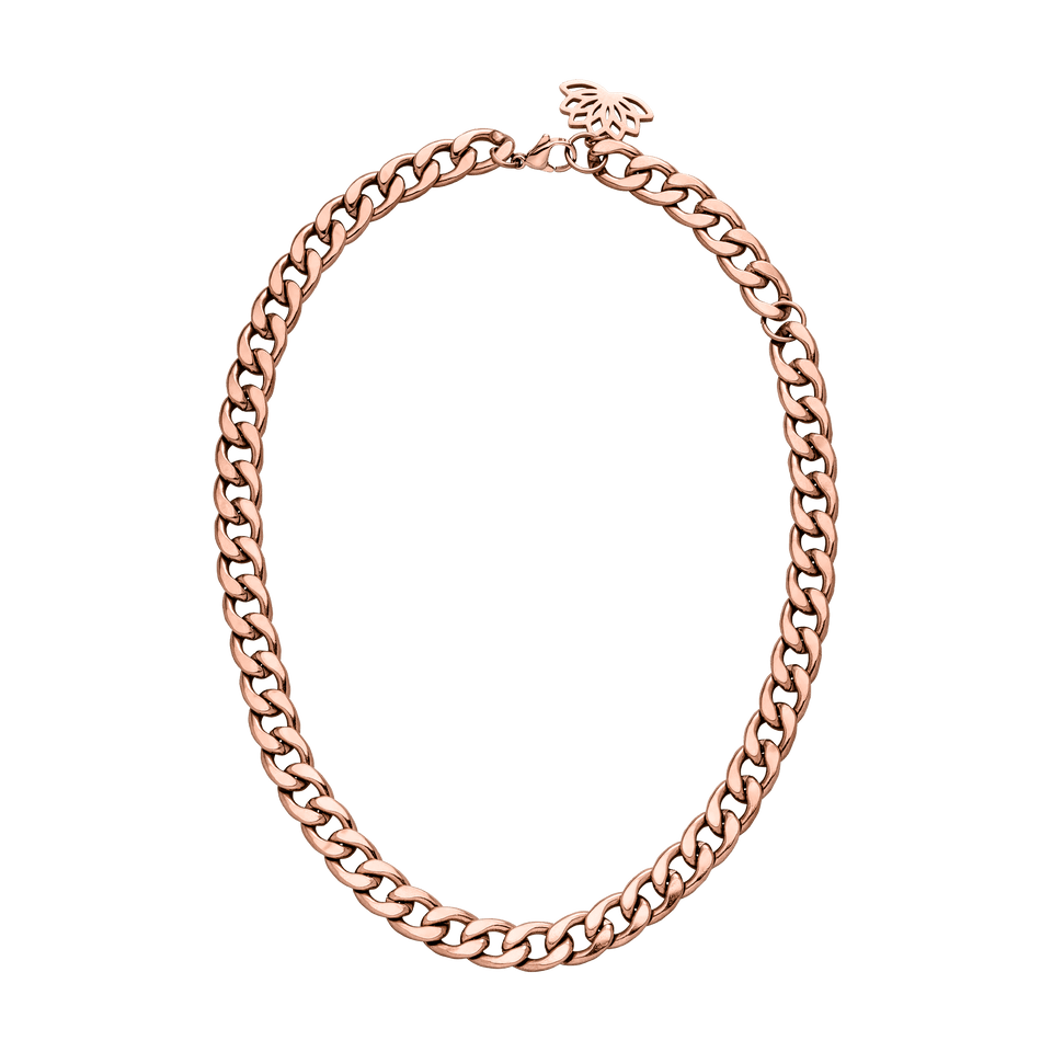 PURELEI Ikaika Kette aus rosévergoldetem Edelstahl, markant, elegant und zeitlos mit verstellbarer Länge.