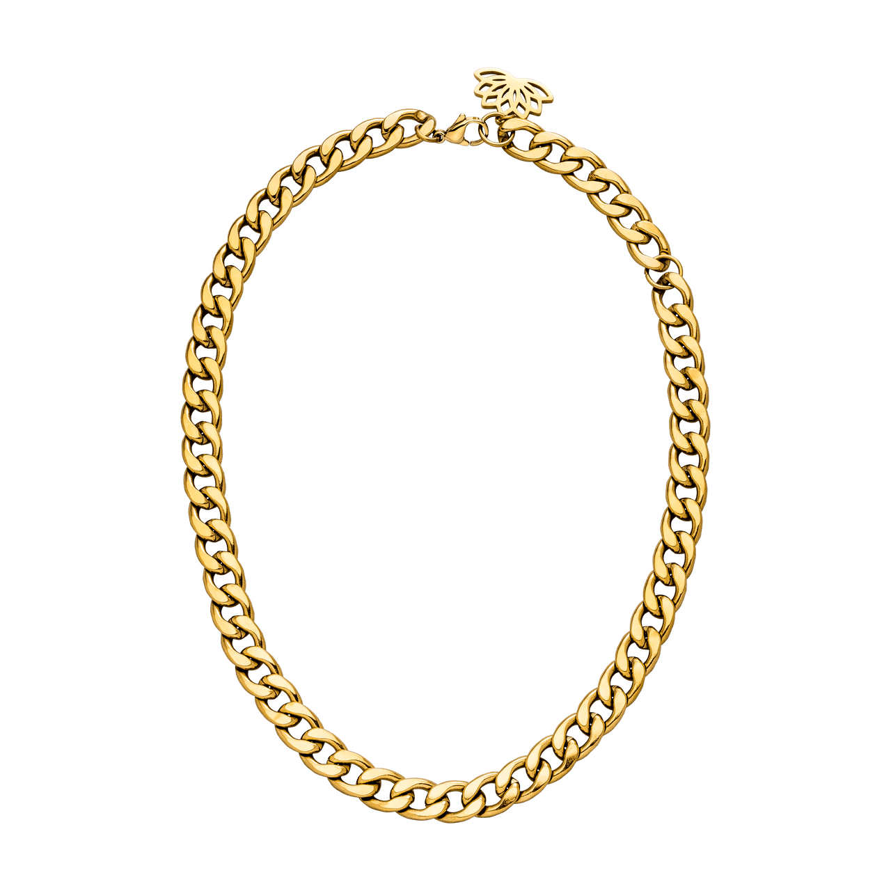 PURELEI Ikaika Kette aus 18K vergoldetem Edelstahl, kräftiges Gliederdesign, elegant und zeitlos glänzend