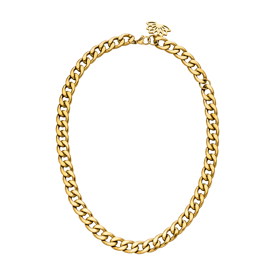 PURELEI Ikaika Kette aus 18K vergoldetem Edelstahl, kräftiges Gliederdesign, elegant und zeitlos glänzend