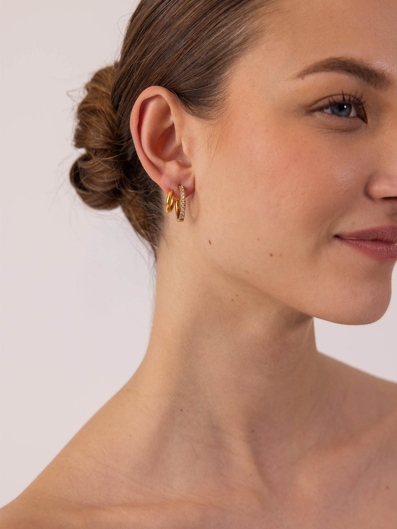 Orecchini Double Glitter