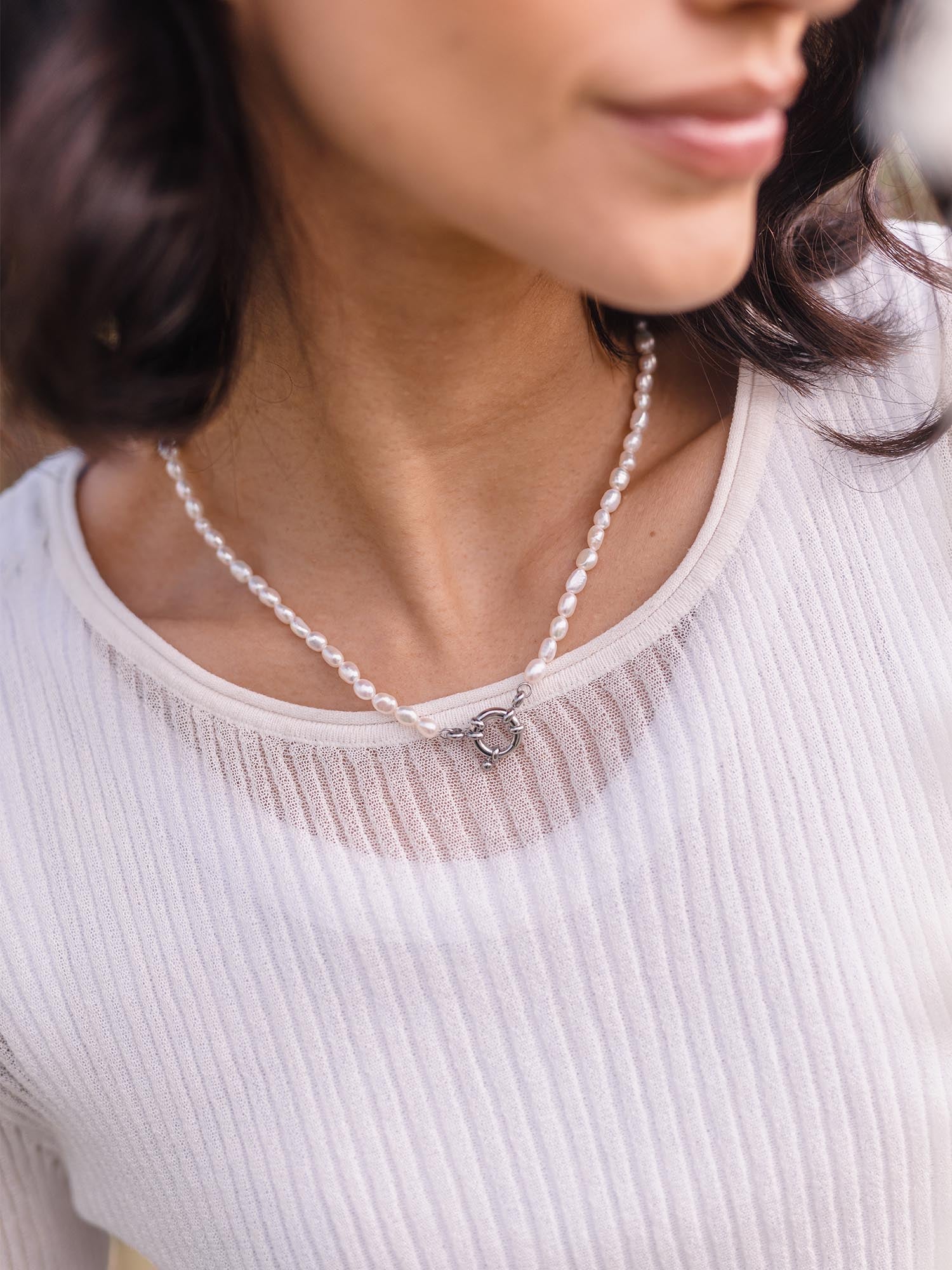 Collier Pearl Charm