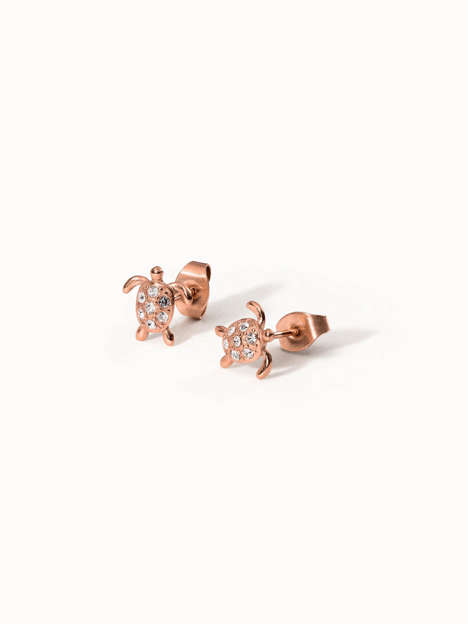 PURELEI White Turtle - Orecchini A Tartaruga Con Cristalli Bianchi In Acciaio Inox Oro/Argento, Idea Regalo Donna - 6