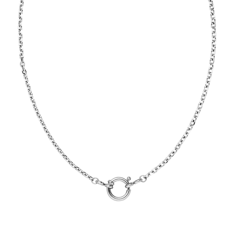 Maikai Charm Kette in silberner Edelstahloptik mit fein glänzendem Verschluss, minimalistisch und elegant von PURELEI.