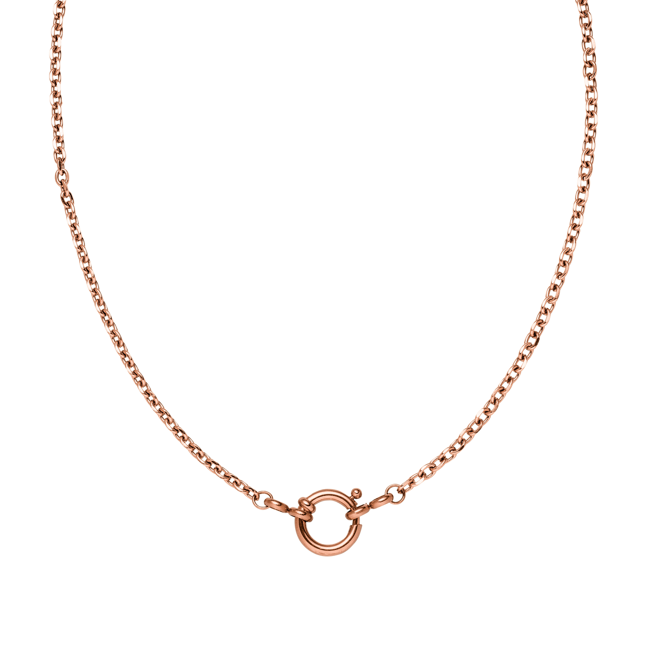 PURELEI Maikai Charm Kette aus 18K Roségold vergoldetem Edelstahl, minimalistisch und elegant designet.