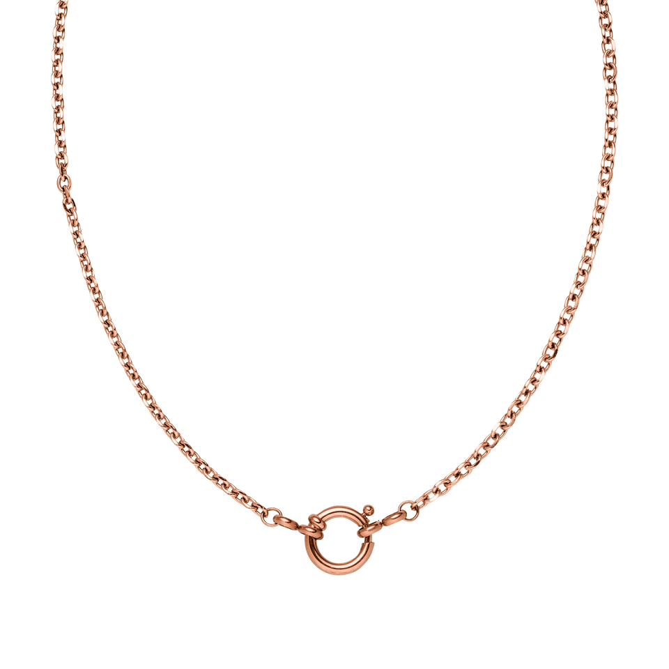 PURELEI Maikai Charm Kette aus 18K Roségold vergoldetem Edelstahl, minimalistisch und elegant designet.