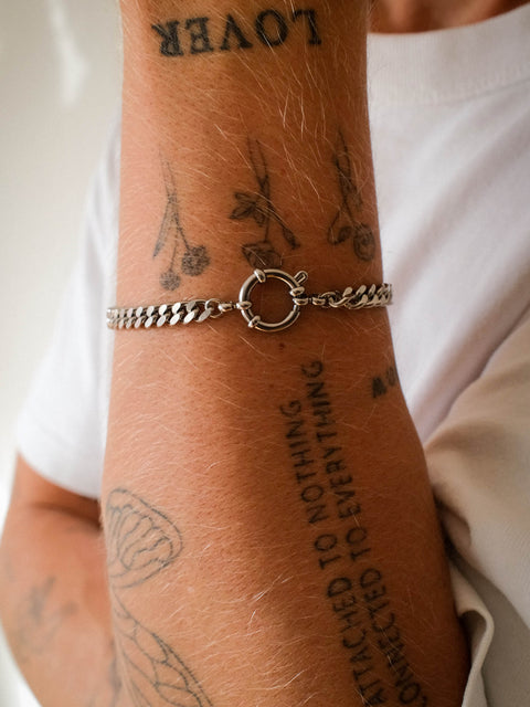 Curb Chain Charm Armband