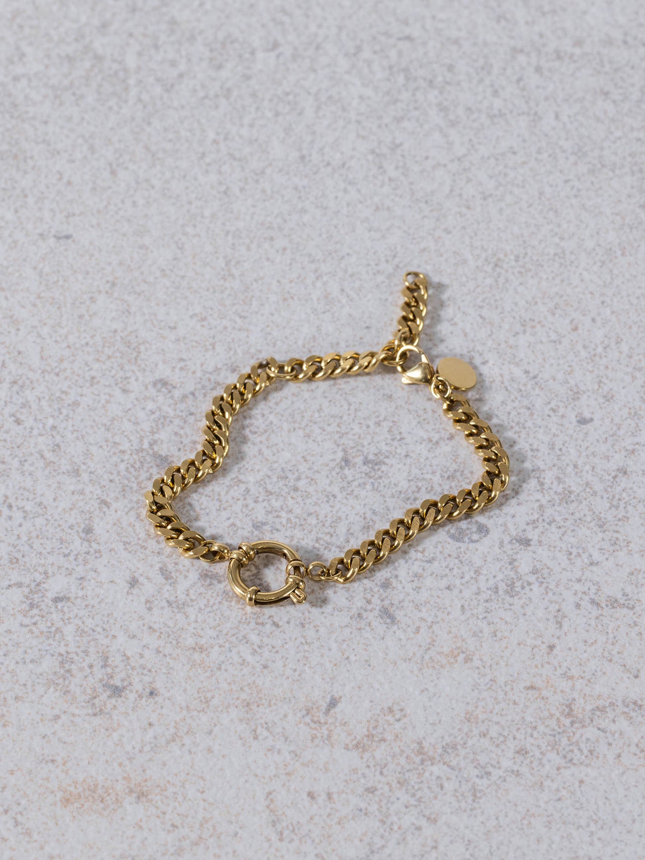 Curb Chain Charm Armband