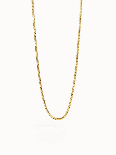 Goldene Kette von PURELEI mit feiner Gliederstruktur, elegant und zeitlos.