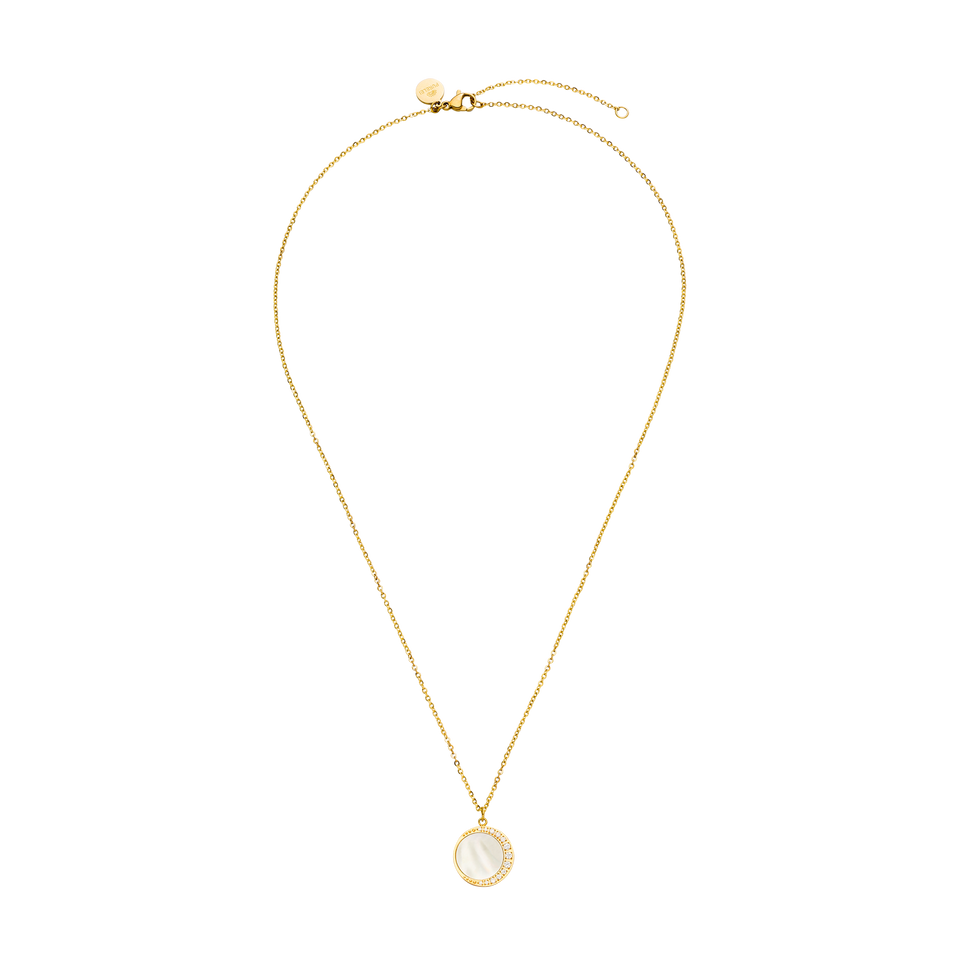 Goldene Kette mit Muschel-Anhänger, elegant und feminin, von PURELEI.
