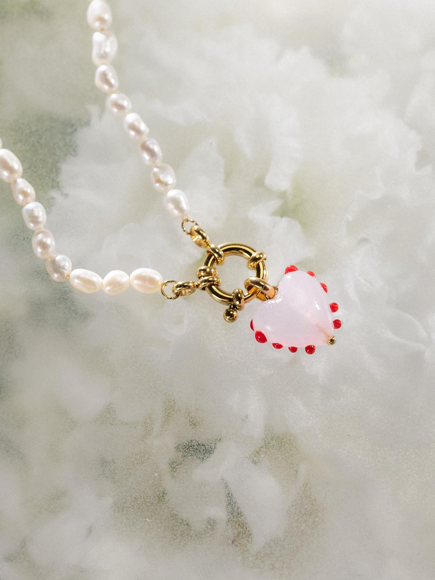 Charm Heart of Glass