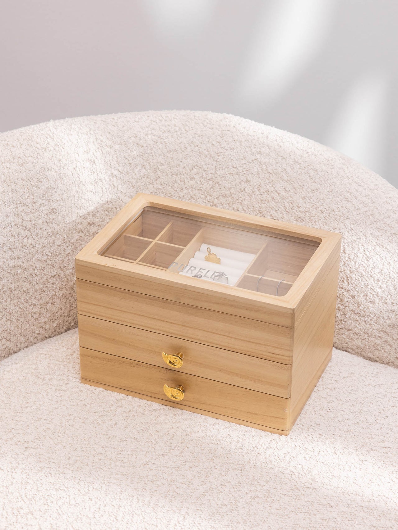 Schmuck Adventskalender + Holz Schmuckbox