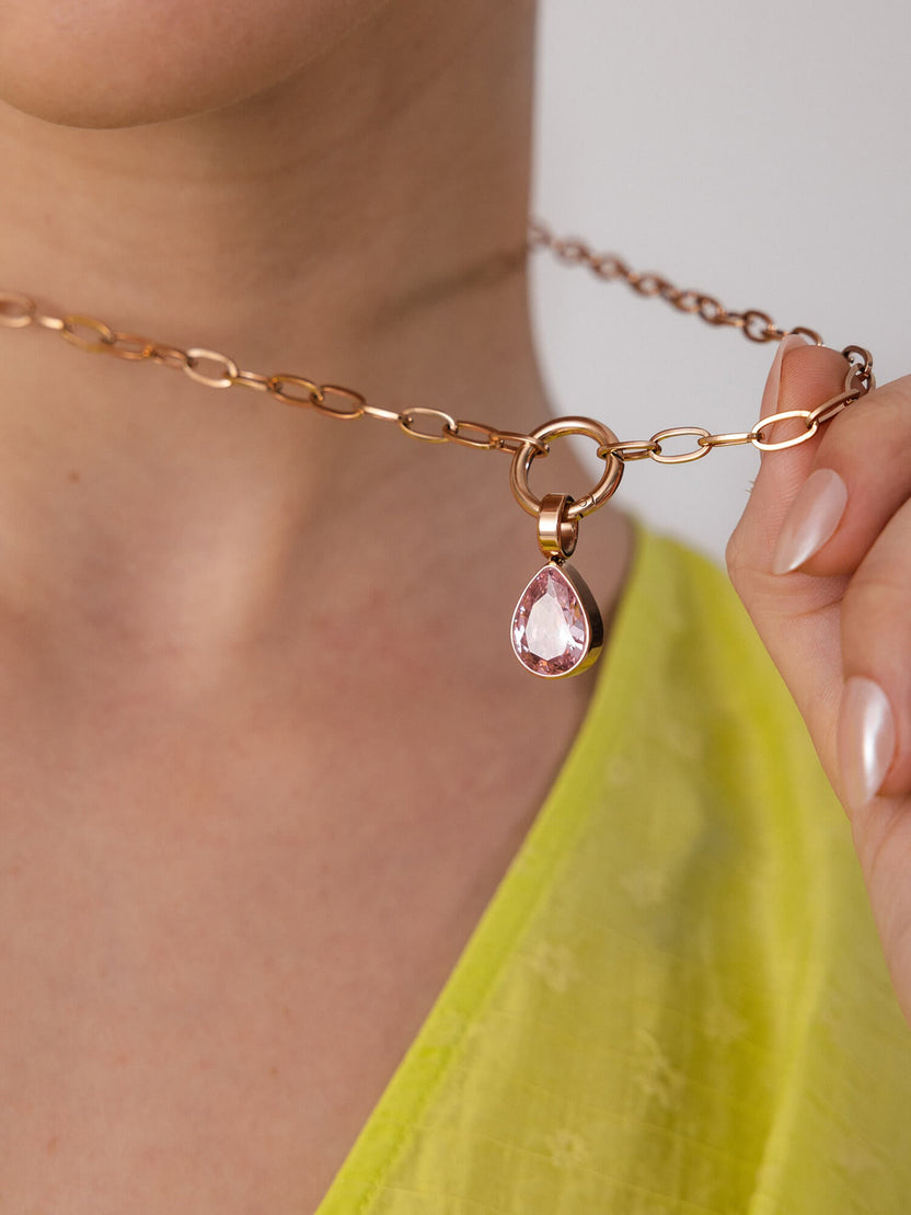 Blush Drop Charm