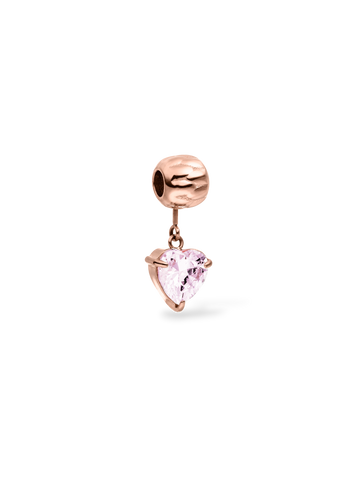 LEI Rosa Herz Charm