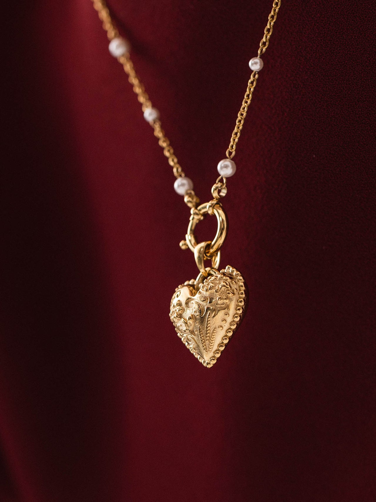 Vintage Love Heart Charm