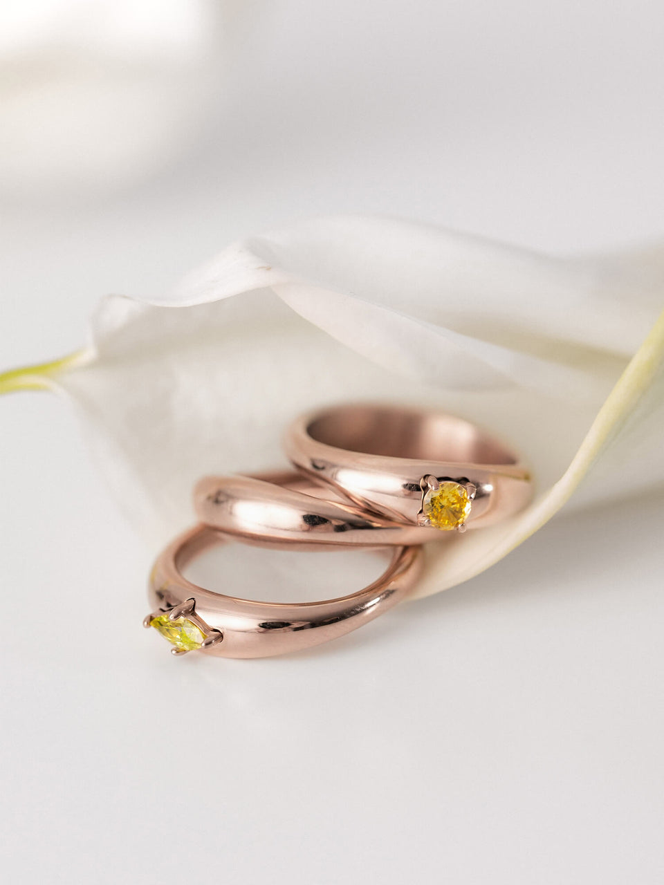 Soft Curve Ring Set
