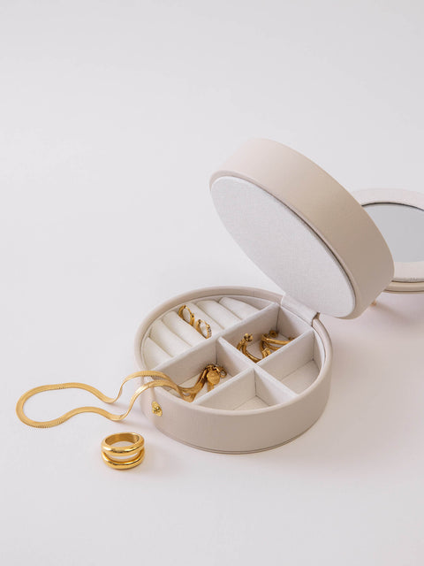 Muschel Schmuckbox Rund