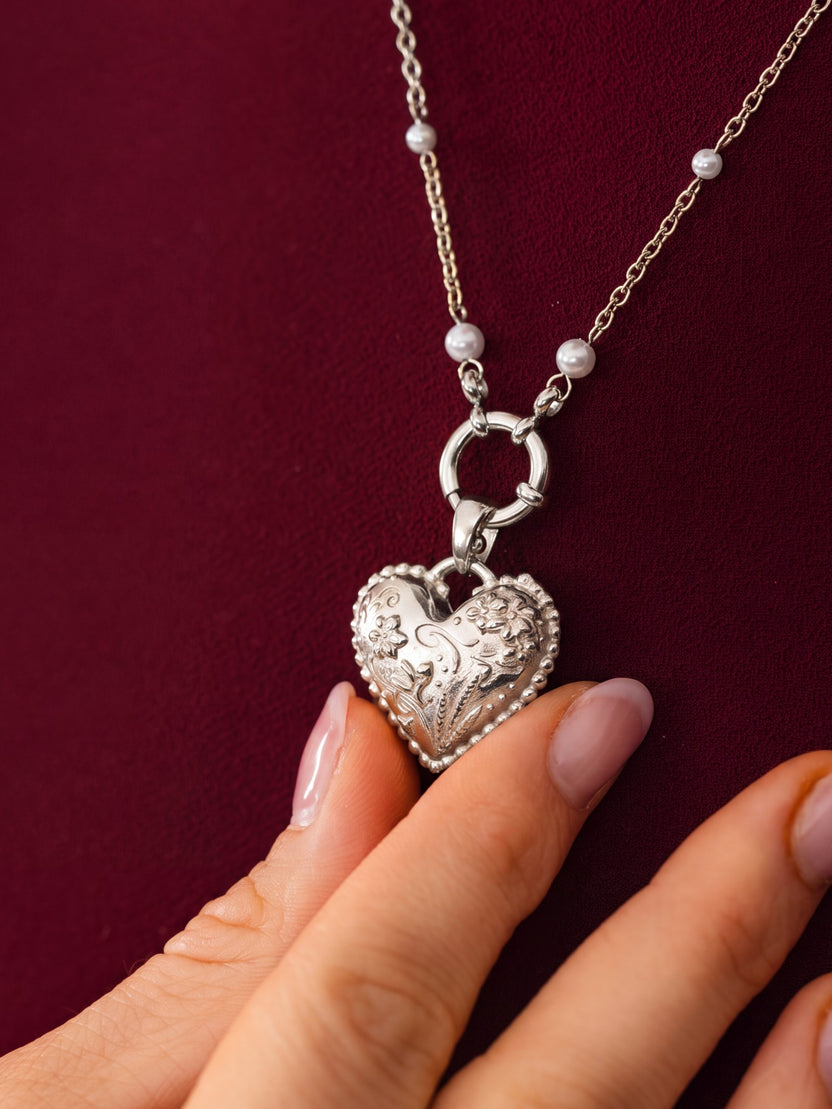 Vintage Love Heart Charm