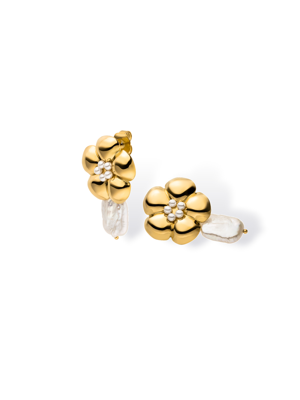 Floral Pearly Ohrringe