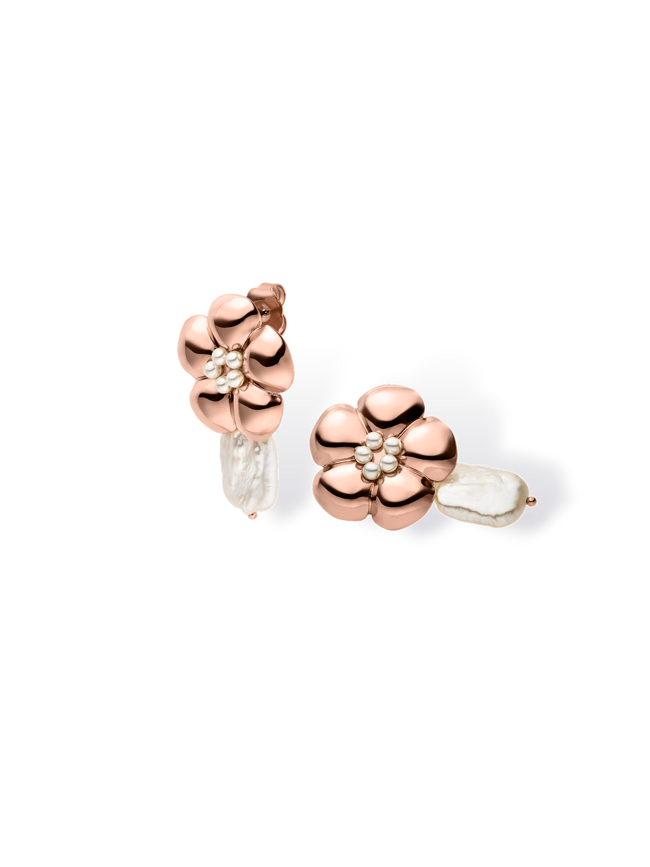 Floral Pearly Ohrringe