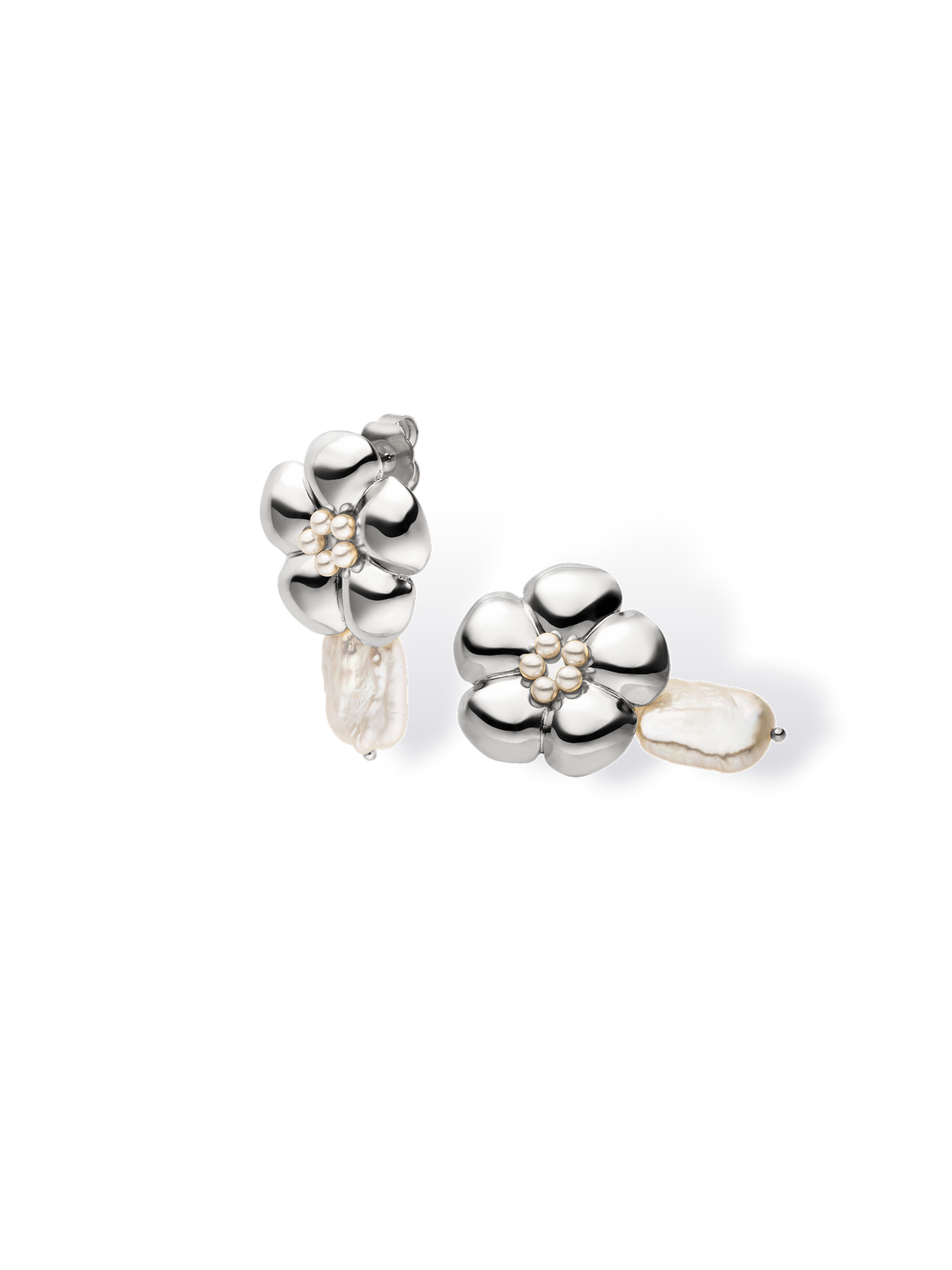 Floral Pearly Ohrringe