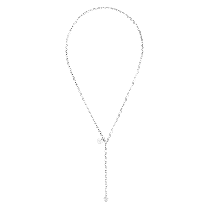 Silberne Kette mit Herzanhänger, elegant und zeitlos, von PURELEI.