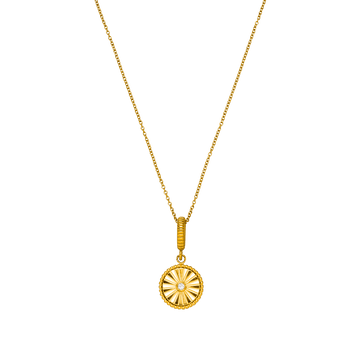 Goldene Kette mit strahlendem Anhänger und funkelndem Detail von PURELEI.