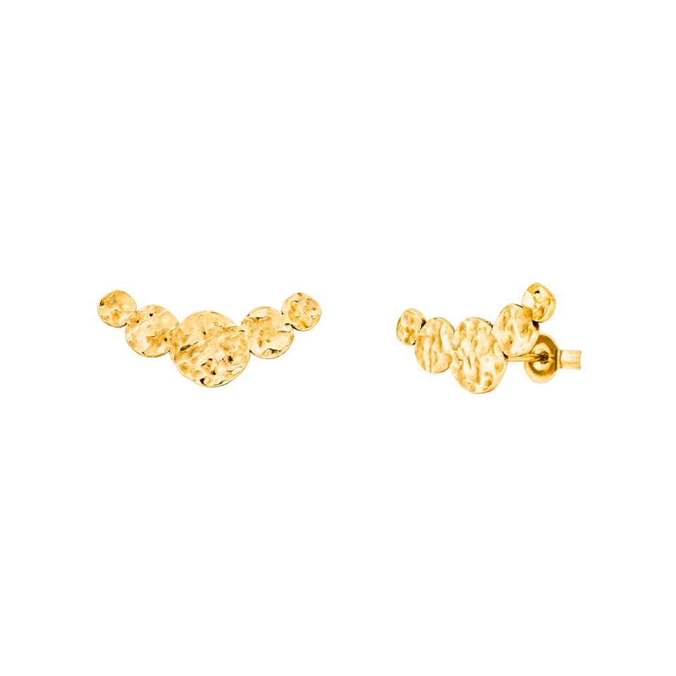 PURELEI Malihini Ohrringe aus 18K vergoldetem Edelstahl mit geprägten Coins, elegant und feminin.