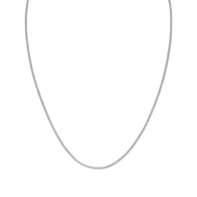Silberne Kette mit feiner Struktur, elegant und zeitlos, von PURELEI.