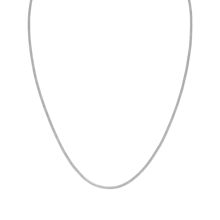 Silberne Kette mit feiner Struktur, elegant und zeitlos, von PURELEI.