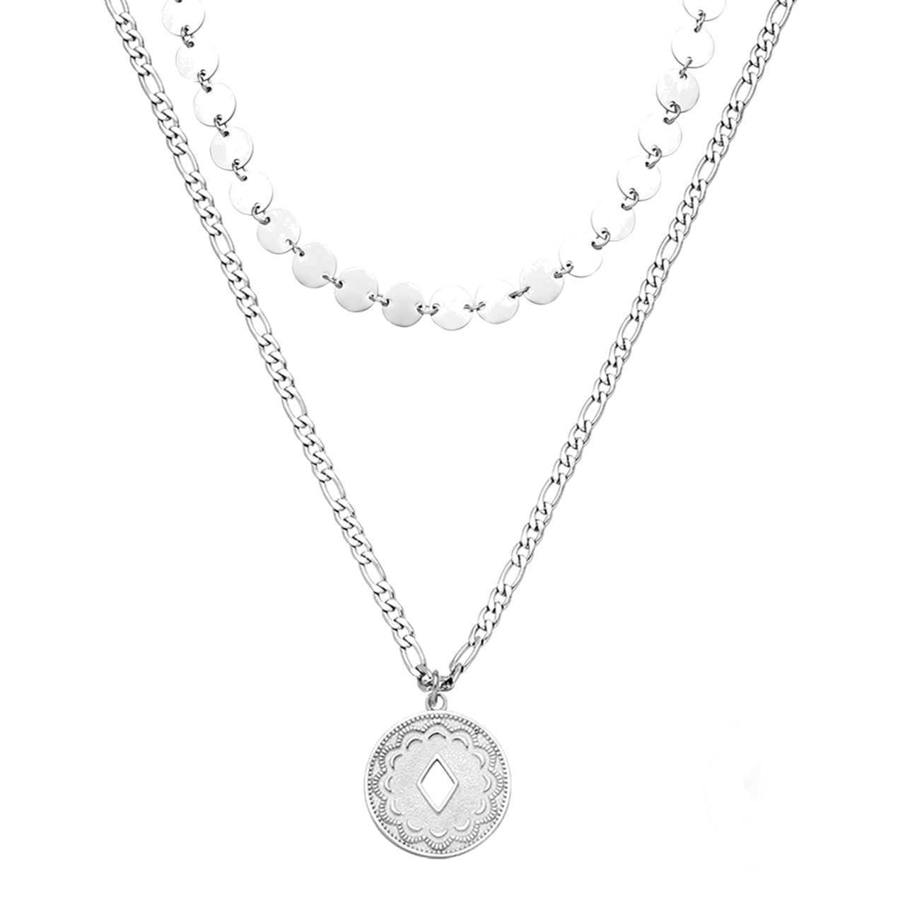 PURELEI Waikiki Ketten-Set in Silber mit filigranem Anhänger, nickelfrei und elegant für sommerliche Island-Vibes.
