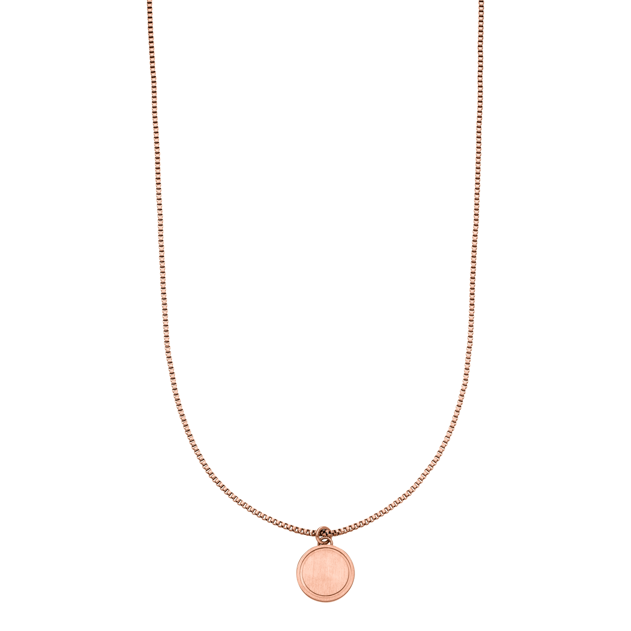 PURELEI Love Letter Kette in 18K Roségold, feiner Anhänger, zeitlos elegant und allergenfreundlich, inspiriert von Insel-Spirit.