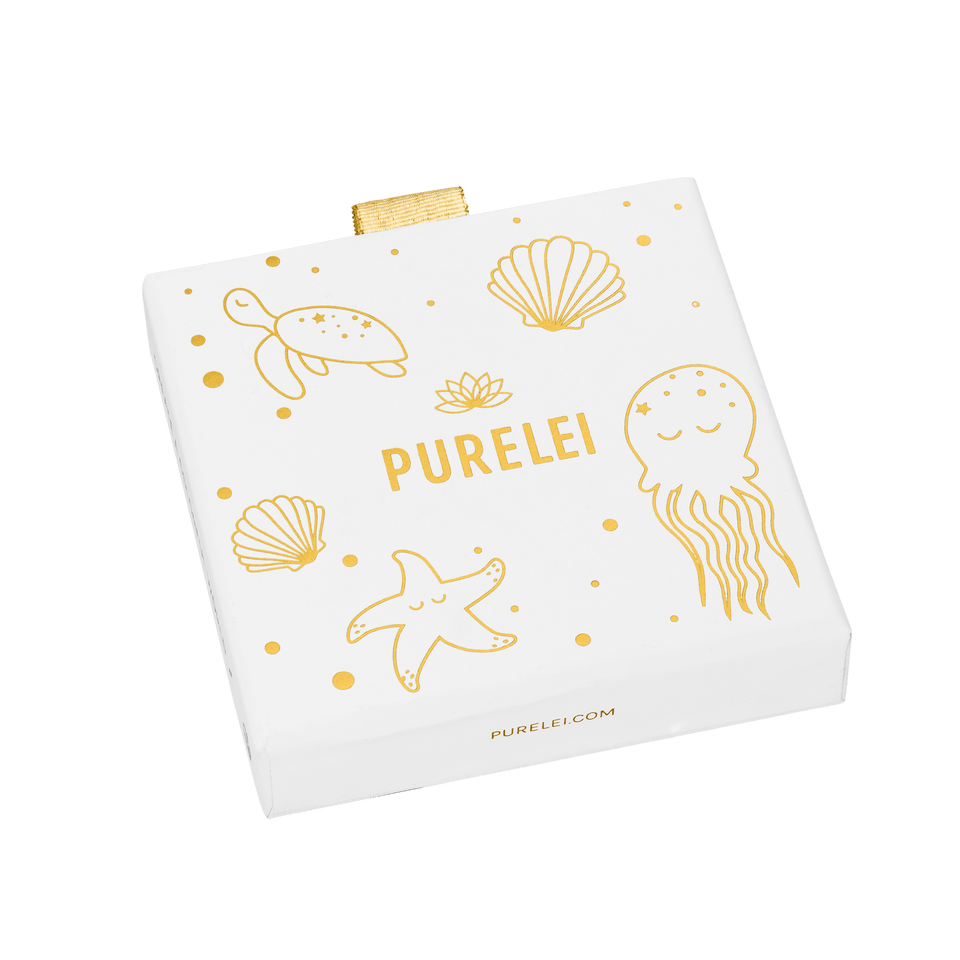 Sun Kids Kette von PURELEI, filigrane goldene Sonne an verstellbarer Kette, elegant und femininer Island-Spirit